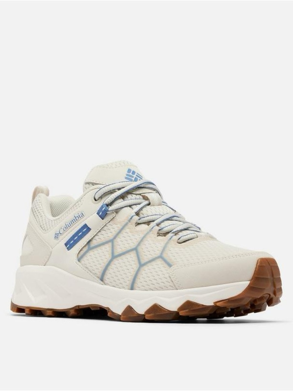 Columbia Women’s Peakfreak II Hiking Shoe - Fawn/Blue Dusk | White Sneakers